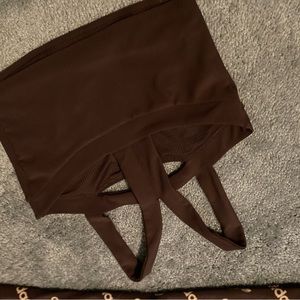 Cropped tank sports bra nwot